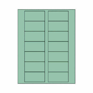 Pastel Green 3" x 1.5" Rectangle Labels