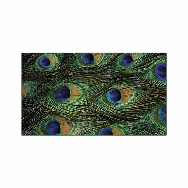 Peacock Print Place Cards - Flat Style