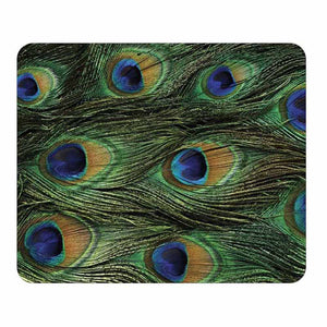 Peacock Print Mouse Pad