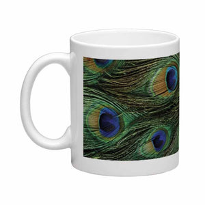 Peacock Print Mug
