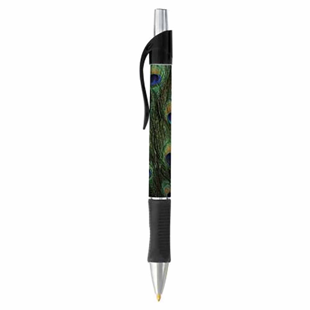 Peacock Print Ballpoint Pen - SELECT INK COLOR