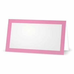 Pink Place Cards - Tent Style