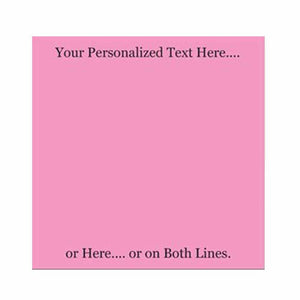 Pink Post-It® Sticky Notes - Blank or Personalized