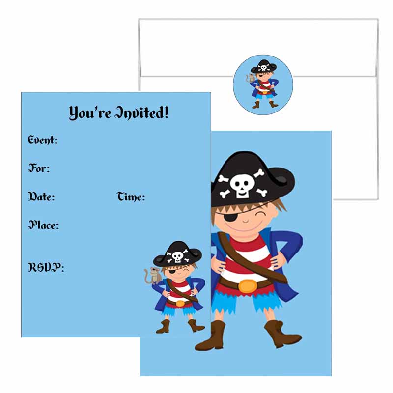 Pirate Boy Invitations