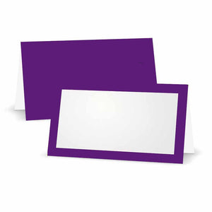 Purple Place Cards - Tent Style