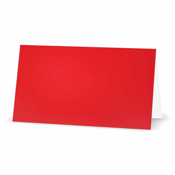 Red Place Cards -  Tent Style