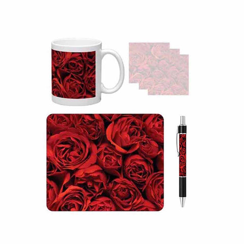 Red Roses Desk Gift Set