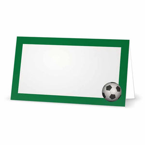 Soccer Ball Place Cards  - Tent Style - SELECT COLOR