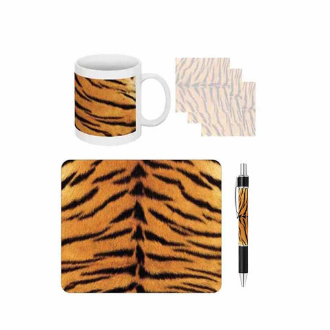 Tiger Print Desk Gift Set