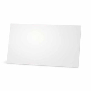 Solid White Place Cards - Flat Style