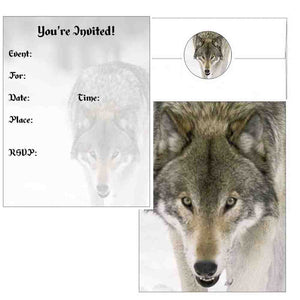 Wolf Face Invitations