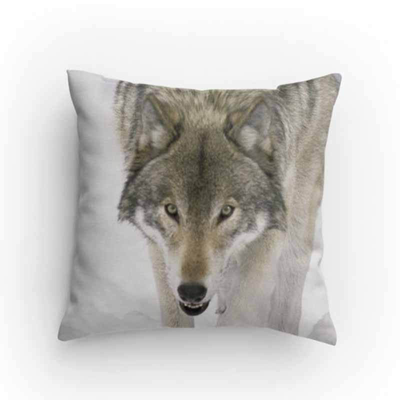 Wolf Face Pillow