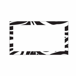 Zebra Print Place Cards - Flat Style