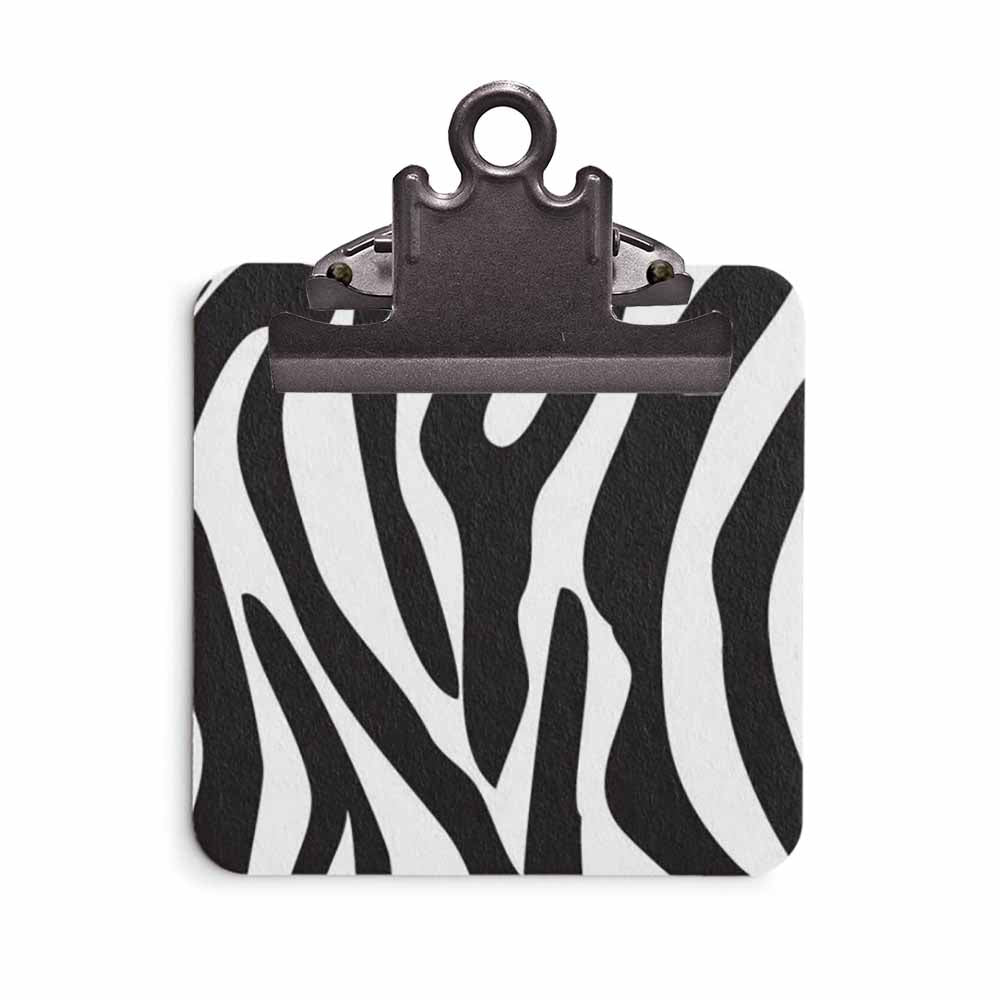 Sticky Note Clipboard - Zebra Animal Print