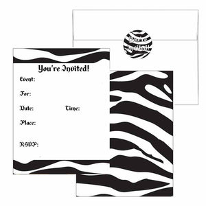 Zebra Print Invitations