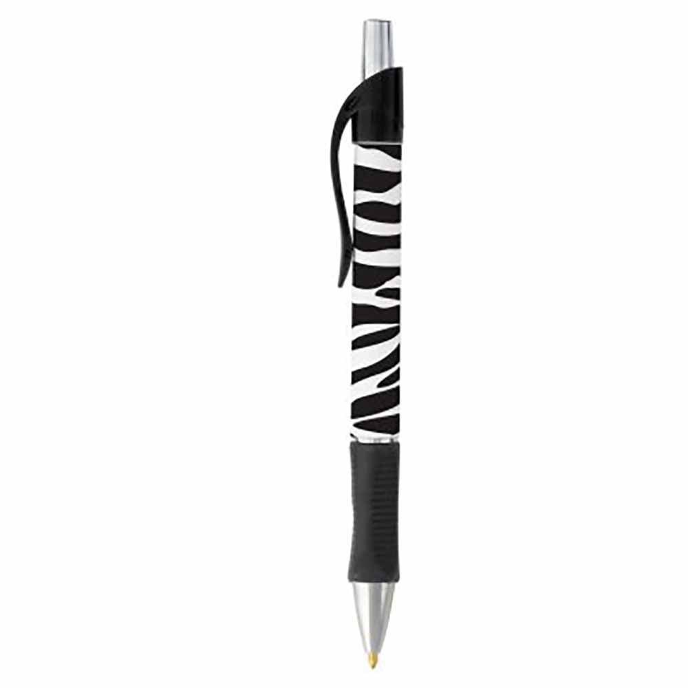 Zebra Animal Print Ballpoint Pen - SELECT INK COLOR